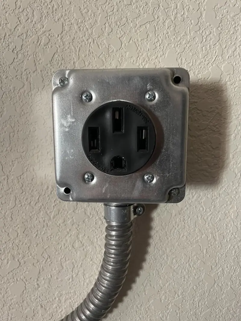 NEMA 14-50 outlet installed for Electrical Panel Upgrade in Carteret